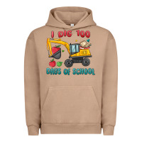 Pigment Burro i dig 100 days of school excavator Urban Hoodie - MaliasSmallBusiness