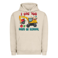 Pigment French Oak i dig 100 days of school excavator Urban Hoodie - MaliasSmallBusiness