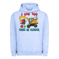 I Dig 100 Days Of School Excavator Urban Hoodie | Teevron