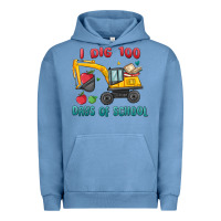 Pigment Pebble Blue i dig 100 days of school excavator Urban Hoodie - MaliasSmallBusiness