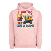 Pigment Salmon i dig 100 days of school excavator Urban Hoodie - MaliasSmallBusiness