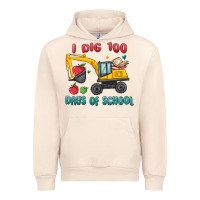 Sandshell i dig 100 days of school excavator Urban Hoodie - MaliasSmallBusiness