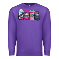 Purple racing coffee cups Premium Sweatshirt - JahusDesignShop