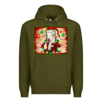 Army Green christmas lamb Premium Hoodie - Jasminsmagicworld