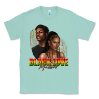 Seafoam afro black love matters Classic Tee - texasbilliewilder