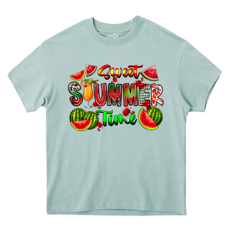 Summer Time Heavy Core Tee by CowhideDigitalArt | Teevron