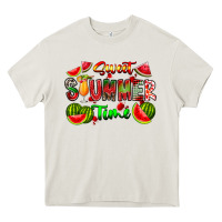 Cream summer time Heavy Core Tee - CowhideDigitalArt