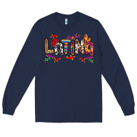 Navy Latina Long Sleeve Tee - RanaPortraitStore