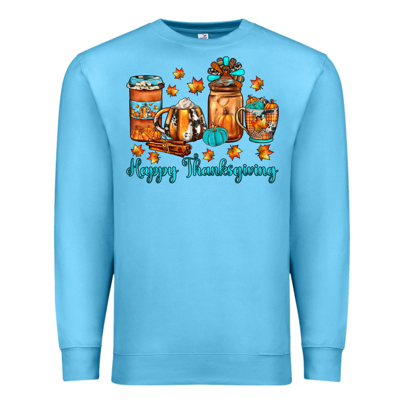 Happy Thanksgiving Coffee Premium Sweatshirt by JahusDesignShop | Teevron