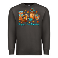Smoke happy thanksgiving coffee Premium Sweatshirt - JahusDesignShop