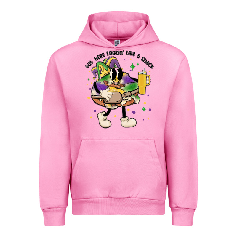 Out Here Lookin Like A Snack King Cake Mardi Gras Urban Hoodie by MaliasSmallBusiness | Teevron