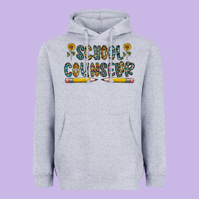 School Counselor Heavyweight Hoodie Designed By Cowhidedigitalart