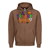 Chestnut spooky heifer Zipper Hoodie - Zillion Design Studio