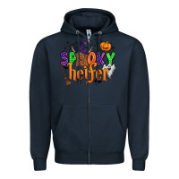 Navy spooky heifer Zipper Hoodie - Zillion Design Studio