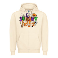 Sandshell spooky heifer Zipper Hoodie - Zillion Design Studio