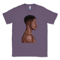 Lavender afro black man Classic Tee - texasbilliewilder