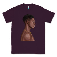 Plum afro black man Classic Tee - texasbilliewilder