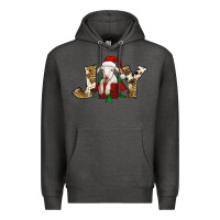 Charcoal Heather joy christmas lamb Premium Hoodie - Jasminsmagicworld