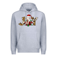 Heather Grey joy christmas lamb Premium Hoodie - Jasminsmagicworld