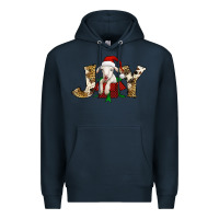 Navy joy christmas lamb Premium Hoodie - Jasminsmagicworld