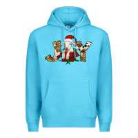 Ocean Blue joy christmas lamb Premium Hoodie - Jasminsmagicworld