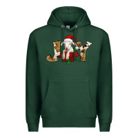 Sports Green joy christmas lamb Premium Hoodie - Jasminsmagicworld
