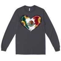 Sunflower Mexican Flag Heart Long Sleeve Tee | Teevron