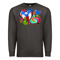 Smoke western leopard puerto rico   hearts Premium Sweatshirt - AdoDesignShop