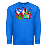 True Royal western leopard puerto rico   hearts Premium Sweatshirt - AdoDesignShop