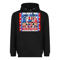 Black god bless America gnomes Heavyweight Hoodie - HRA Design Shop