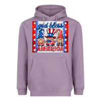 Lavender god bless America gnomes Heavyweight Hoodie - HRA Design Shop