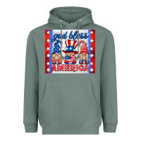 Sage god bless America gnomes Heavyweight Hoodie - HRA Design Shop