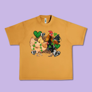 St Patricks Day Coop Animals Urban Heavy Tee Designed By Artiststas