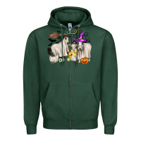 Sports Green halloween farm animals Zipper Hoodie - Zillion Design Studio