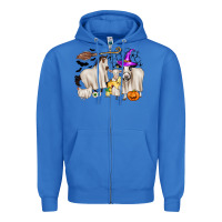True Royal halloween farm animals Zipper Hoodie - Zillion Design Studio