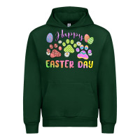 Forest Green happy easter day paws Urban Hoodie - MaliasSmallBusiness