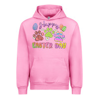 Fuchsia Pink happy easter day paws Urban Hoodie - MaliasSmallBusiness
