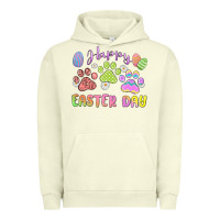 Pigment Pistachio happy easter day paws Urban Hoodie - MaliasSmallBusiness