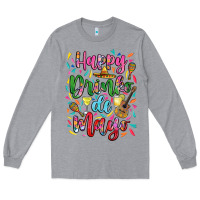 Heather Grey Happy drinko de mayo Long Sleeve Tee - RanaPortraitStore