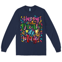 Navy Happy drinko de mayo Long Sleeve Tee - RanaPortraitStore