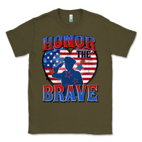 Army Green honor the brave Classic Tee - Zillion Design Studio
