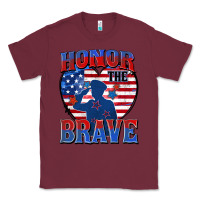 Burgundy honor the brave Classic Tee - Zillion Design Studio