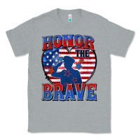 Heather Grey honor the brave Classic Tee - Zillion Design Studio