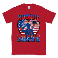 Red honor the brave Classic Tee - Zillion Design Studio