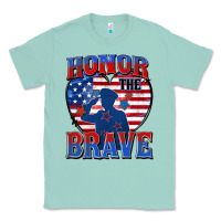 Seafoam honor the brave Classic Tee - Zillion Design Studio