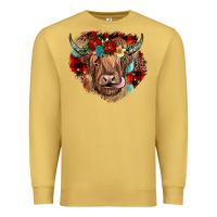Antique Gold christmas cow gemstone Premium Sweatshirt - JahusDesignShop
