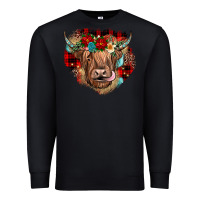 Black christmas cow gemstone Premium Sweatshirt - JahusDesignShop