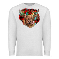 Oatmeal Heather christmas cow gemstone Premium Sweatshirt - JahusDesignShop