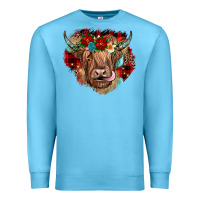 Ocean Blue christmas cow gemstone Premium Sweatshirt - JahusDesignShop