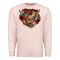Pale Pink christmas cow gemstone Premium Sweatshirt - JahusDesignShop
